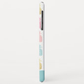 Coques Case-Mate iPhone Cute Rainbow & Gold Motif Be A Pineappy (Dos/Gauche)