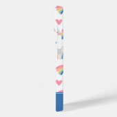 Coques Case-Mate iPhone Cute Rainbow Hearts & Clouds Motif (Verso / Gauche)