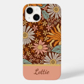 Coques Case-Mate iPhone Cute Retro Boho Floral Girl (Verso)