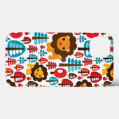 Coques Case-Mate iPhone cute retro Lion kids illustration (Verso (horizontal))