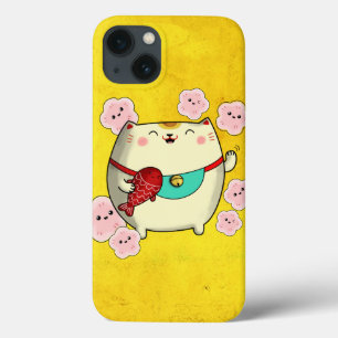 Etui iPhone Case-Mate Cute ronde Maneki Neko Chat