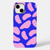 Coques Case-Mate iPhone Cute Rose Blue Cow Imprimer Motif (Verso)