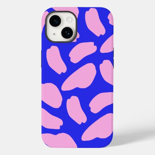 Coques Case-Mate iPhone Cute Rose Blue Cow Imprimer Motif (Verso)