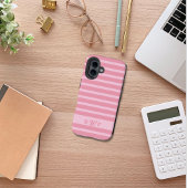 Coques Case-Mate iPhone Cute rose Monochromatique Personnalisé Divisé