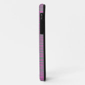 Coques Case-Mate iPhone Cute rose unique moderne Motif en bande (Dos/Gauche)
