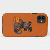 Coques Case-Mate iPhone Cute Russian Blue Cat Witch Halloween (Dos (Horizontal))