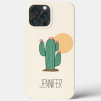 Cute Saguaro Cactus Thème Téléphone Couverture