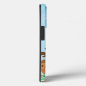 Coques Case-Mate iPhone Cute Santa Claus, deer and snowman (Verso / Droite)