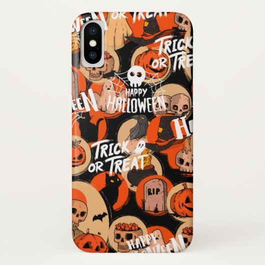 Coques Case-Mate iPhone Cute & Scary Halloween Spooky vibes (Dos)