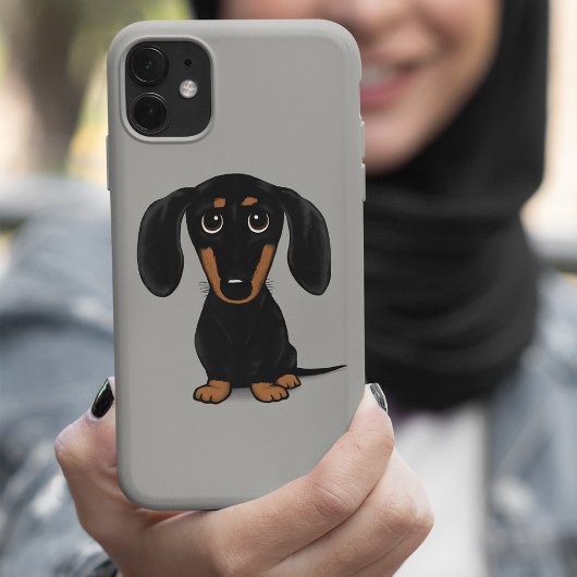 Coques Case-Mate iPhone Cute Short Haired Black et Tan Dachshund