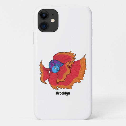 Coques Case-Mate iPhone Cute Siamese combat poisson betta dessin (Dos)
