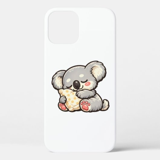 Coques Case-Mate iPhone Cute Sleeping Koala with Pillow (Verso)