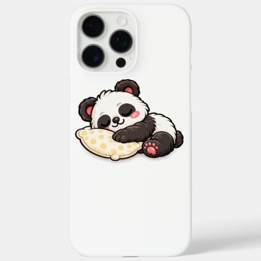 Coques Case-Mate iPhone Cute Sleeping Panda with Pillow (Verso)