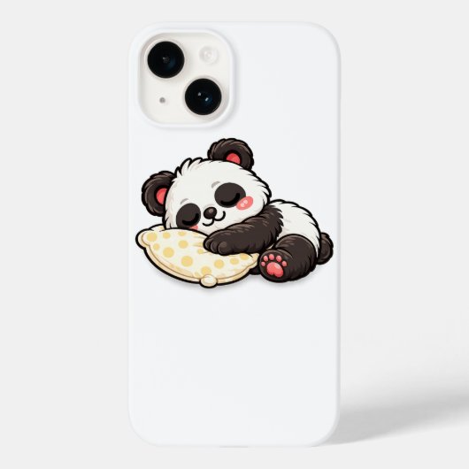 Coques Case-Mate iPhone Cute Sleeping Panda with Pillow (Verso)