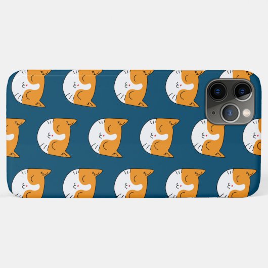 Coques Case-Mate iPhone Cute Sleepy Cat iPhone 11 Pro Max Coques (Dos (Horizontal))