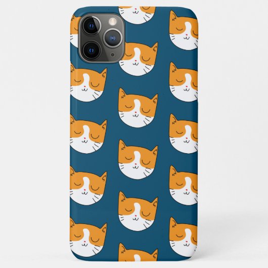 Coques Case-Mate iPhone Cute Sleepy Cat iPhone 11 Pro Max Coques (Dos)