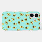 Coques Case-Mate iPhone Cute Smiling Kawaii Avocado Motif (Verso (horizontal))