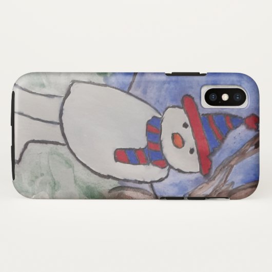 Coques Case-Mate iPhone Cute Snowman (Dos (Horizontal))