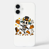 Coques Case-Mate iPhone Cute Spooky Skeleton Goat with Top Hat (Verso)