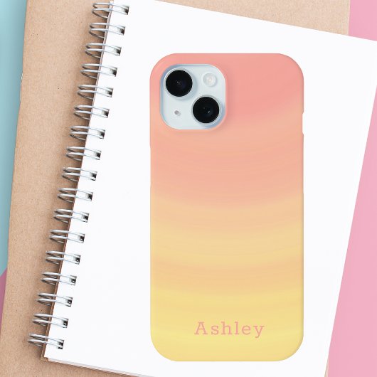 Coques Case-Mate iPhone Cute Stylish tendance rose et jaune fille