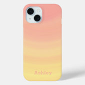 Coques Case-Mate iPhone Cute Stylish tendance rose et jaune fille (Verso)