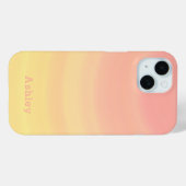 Coques Case-Mate iPhone Cute Stylish tendance rose et jaune fille (Verso (horizontal))
