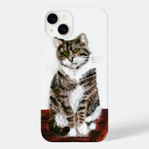 Coque Pour iPhone 14 Plus Cute Tabby Cat Art