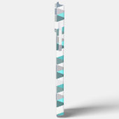 Coques Case-Mate iPhone Cute Turquoise Carré Triangles Motif d'art (Verso / Gauche)