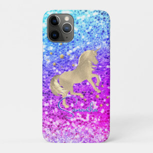 Case-Mate iPhone Case Cute unicorn rose Parties scintillant arc-en-ciel