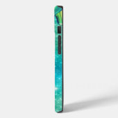 Coques Case-Mate iPhone Cute Unicorn Turquoise parties scintillant gouttes (Verso / Gauche)