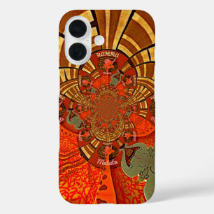 Coques iPhone 16 Cute unique Giraffe Animal Hakuna Matata Design