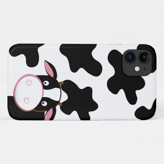 Coques Case-Mate iPhone Cute Vache Laitière Vaches Noir Blanc Motif (Dos (Horizontal))