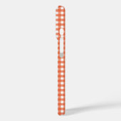 Coques Case-Mate iPhone Cute Vintage orange En vichy Plaid Personnalisé (Verso / Gauche)