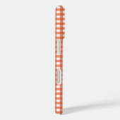 Coques Case-Mate iPhone Cute Vintage orange En vichy Plaid Personnalisé (Verso / Droite)