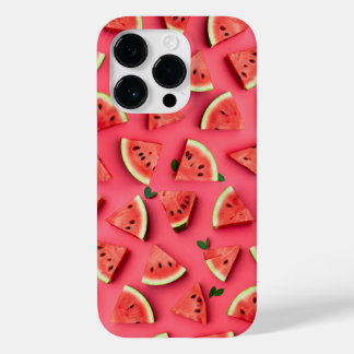 Coque Pour iPhone 14 Pro Cute Watermelon Fruit Pattern Pink iPhone Case