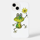 Coques Case-Mate iPhone Cute Whimsical Happy Frog (Verso)