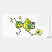 Coques Case-Mate iPhone Cute Whimsical Happy Frog (Verso (horizontal))