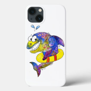 Case-Mate iPhone Case Cute Whimsical Requin coloré en flotteur
