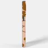 Coques Case-Mate iPhone Cute Whimsical Retro Brown Flower Motif (Verso / Droite)