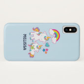 Coques Case-Mate iPhone Cute White Unicorns Magical Mama & Baby (Dos (Horizontal))