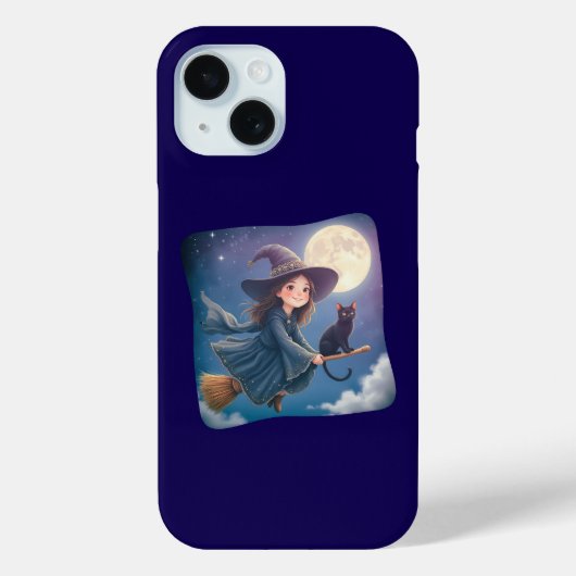 Coques Case-Mate iPhone Cute Witch With Cat iPhone / iPad case (Verso)