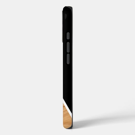 Coques Case-Mate iPhone Cute Wood and Black Personalized  (Verso / Gauche)