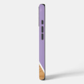 Coques Case-Mate iPhone Cute Wood and Purple Personalized  (Verso / Gauche)