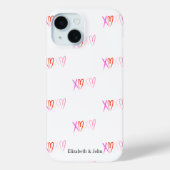 Coques Case-Mate iPhone Cute "XOXO" Coeurs Saint Valentin (Verso)