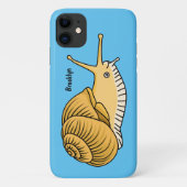 Coques Case-Mate iPhone Cute yellow snail cartoon (Dos)