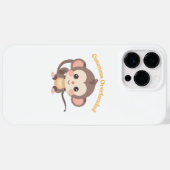 Coques Case-Mate iPhone Cuteness Surchargé : Singe (Verso (horizontal))