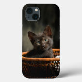 Coques Case-Mate iPhone Cutest Baby Animals | Kitten in Basket (Verso)