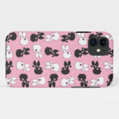 Coques Case-Mate iPhone Cuties de caniche sur rose - Personnaliser (Dos (Horizontal))