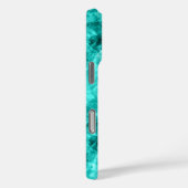 Coques Case-Mate iPhone Cyan Crumpled Texture (Verso / Droite)