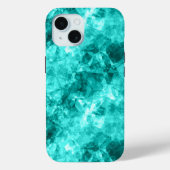 Coques Case-Mate iPhone Cyan Crumpled Texture (Verso)